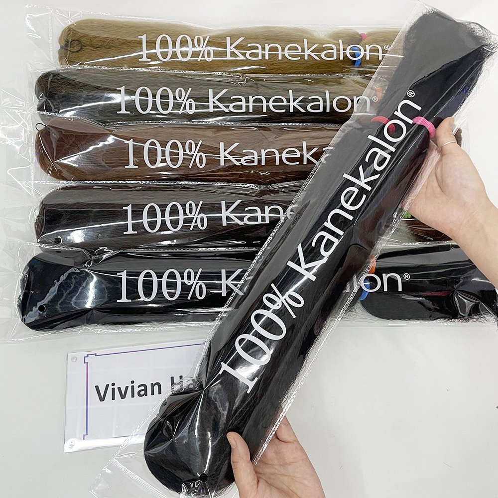 Wholesale Private Label Easy Fibra Crochet Cabello Sintetico Japanese Fiber Soft Jumbo Braiding Hair Kanekalon Hair Extension