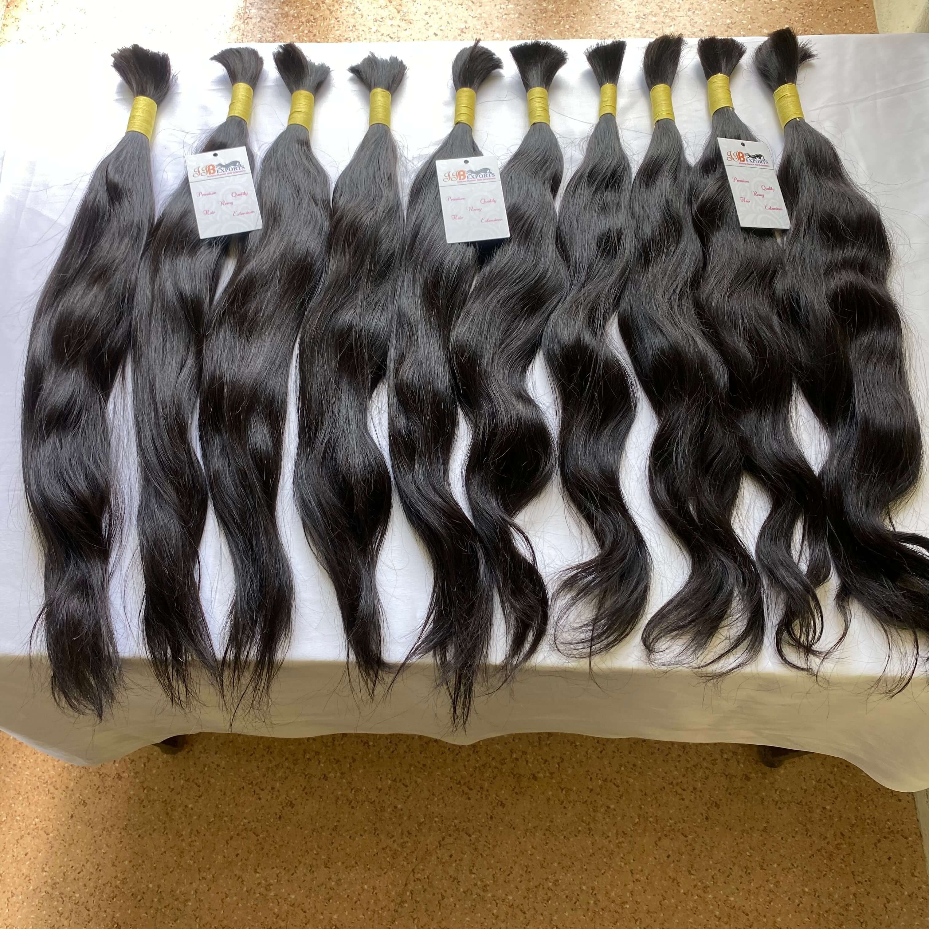 Russian bulk human hair extensions, unprocessed 100% loose wave human hair bulk extension human braiding hair bulk no weft