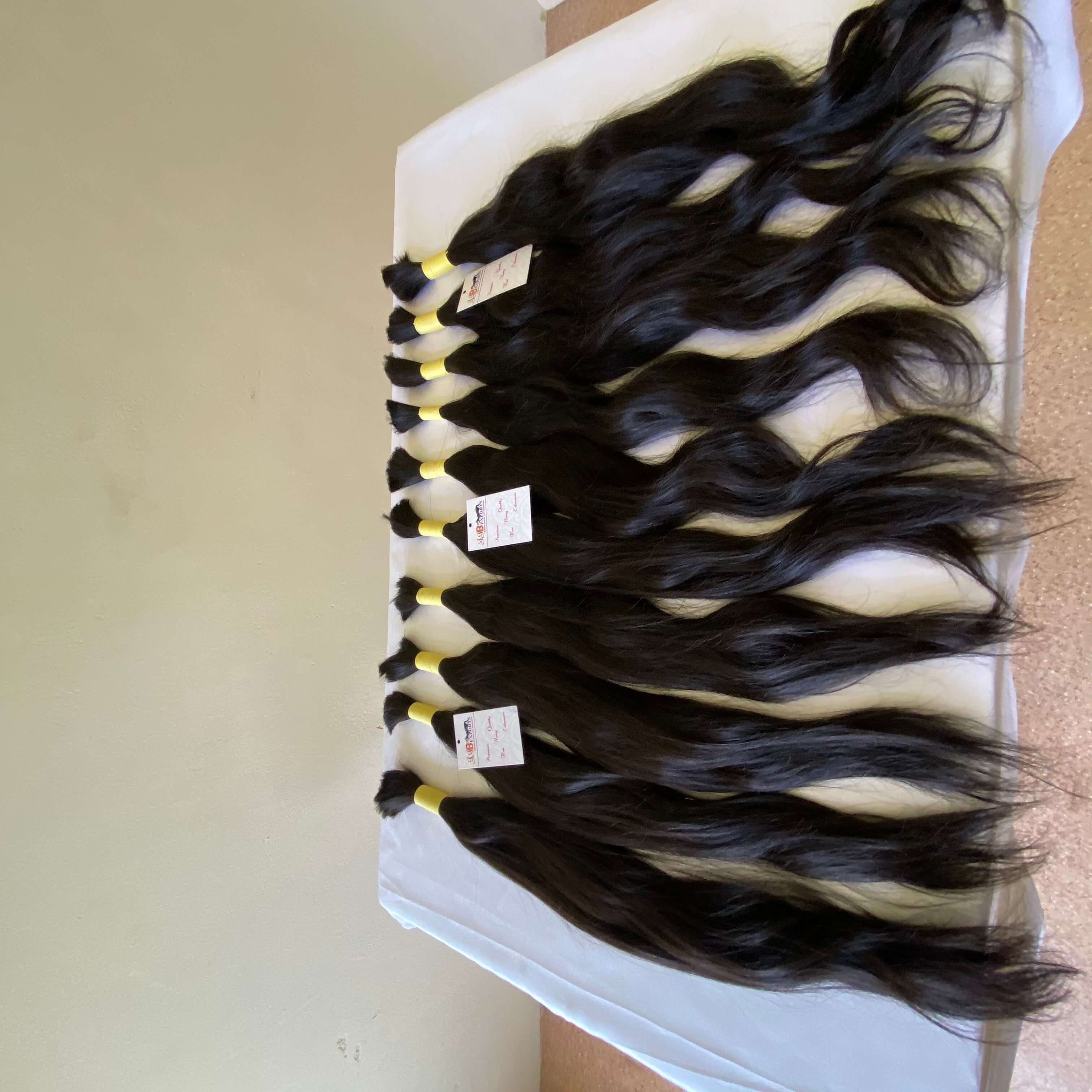 Russian bulk human hair extensions, unprocessed 100% loose wave human hair bulk extension human braiding hair bulk no weft