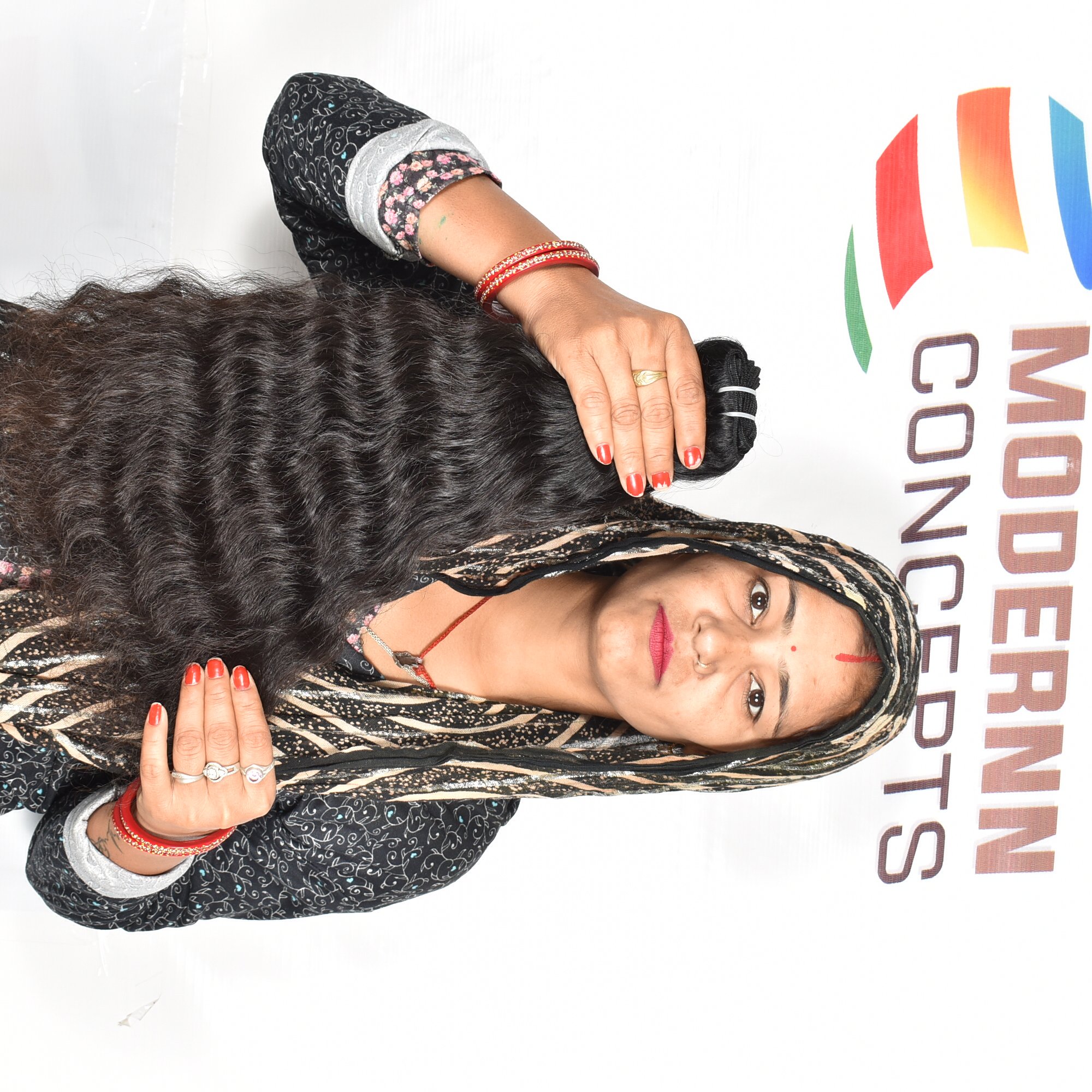 None Tangle Raw wholesale Virgin vendor no chemical processing natural Wavy bundles Indian Human Hair Extensions