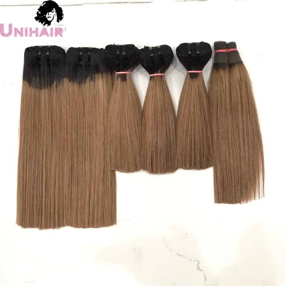 Super Hot Wholesale Price Ombre 8-30 Inches Sdd Bone Straight Human Hair Extensions