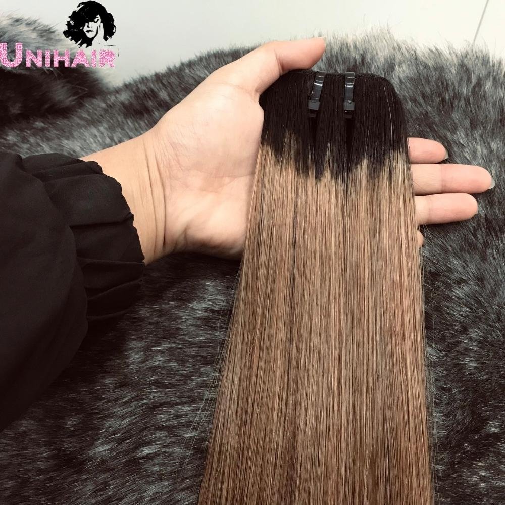 Super Hot Wholesale Price Ombre 8-30 Inches Sdd Bone Straight Human Hair Extensions