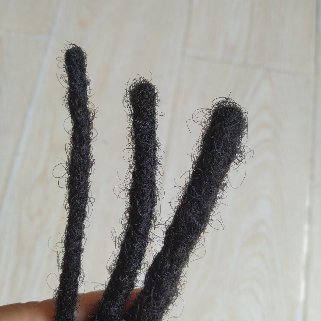 100% Natural Handmade Dreadlocks Extension Crochet Braid Hair Afro Kinky Human Hair Dreadlock Human Black Hair Loc Extension