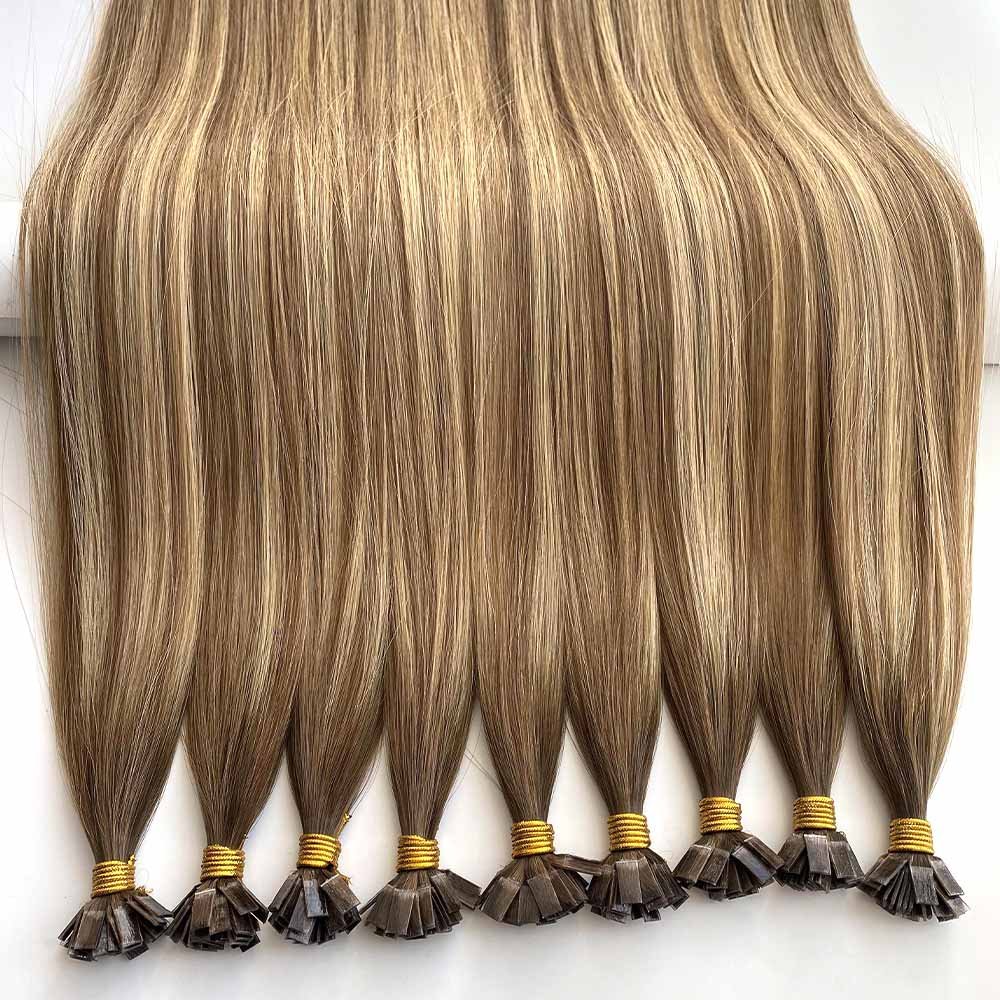 Professional Factory Russian Hair Raw K Tip Keratin Bonded Human Hair Extension K-Tip Hair