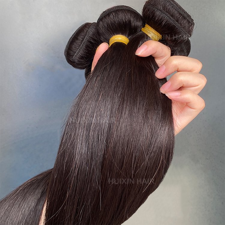 12a grade long inches Brazilian Indian 100% Raw Remy Virgin Human Hair Extensions straight Single Weft Weaving Bundles