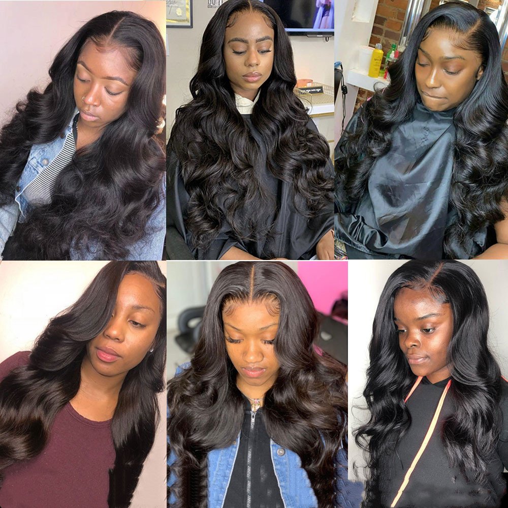 150% 180% 200% Density Glueless 16 Inches Brazilian Virgin Human Hair Extensions Loose Deep Curly 613 Hd Lace Front Short Wigs