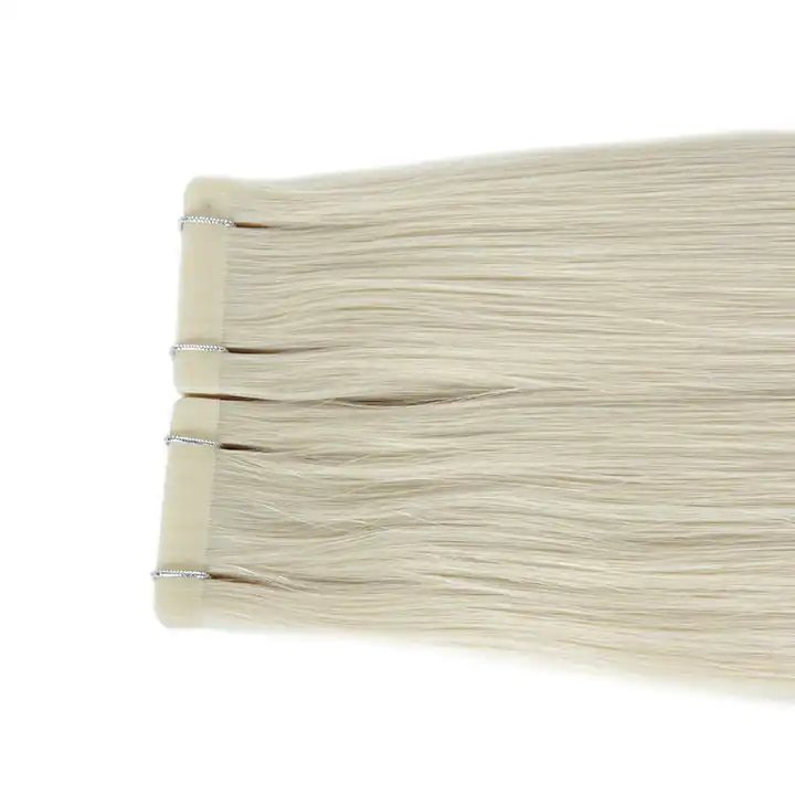 Raw Vietnamese Tape Cuticle Aligned Virgin Remy Tape-in Hair Extensions in Extensions Factory Wholesale Natural Russian Hair 12A