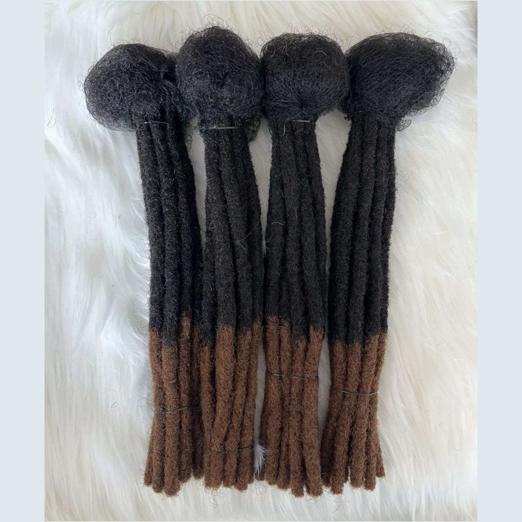Whosale Price 100% Human Afro Hair T1B/30# Color Full Handmade Dreadlocks Natural Braiding Locs 6-30inch Dreadlocks Extensions
