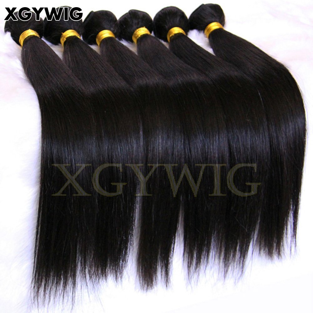 8"-40" Stock cheap factory price silky straight natural color 100% Brazilian virgin remy bundles human hair extensions