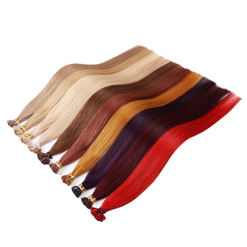Wholesale 22inch Raw Russian Virgin Cuticle Aligned Remy Human Hair Keratin Bonds Flat K Tip Human Hair Extensions