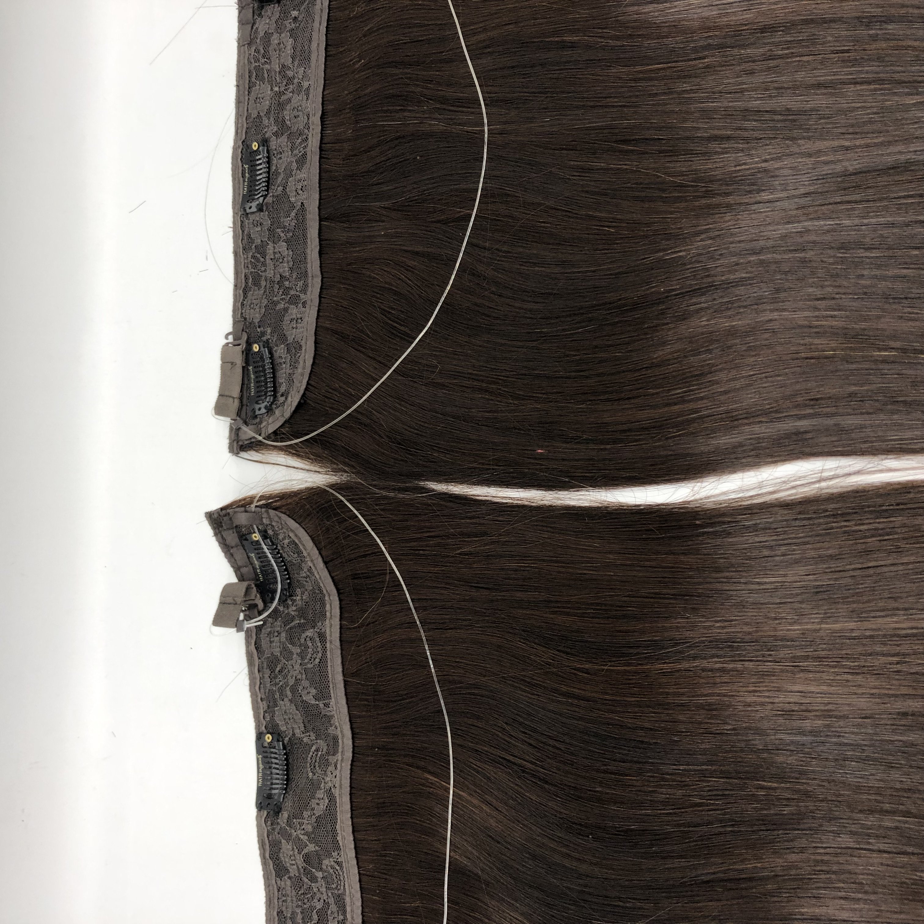 AU Best Selling Raw Indian Human Remy Hair Extension Remy Halo clip in extension with drawstring for women