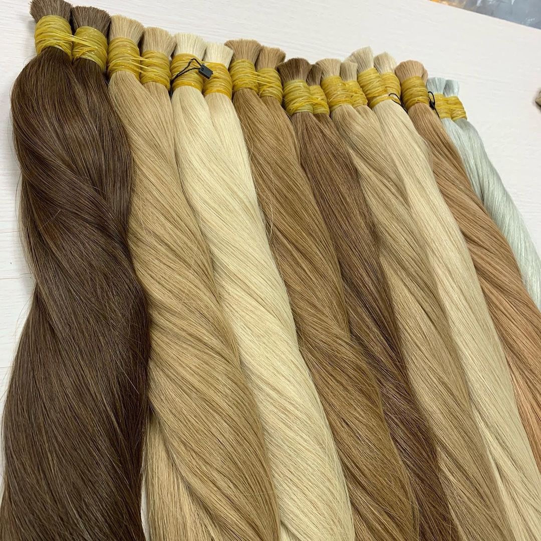 Long Hair Bulk Russian Hair Top Selling Natural Straight Virgin Hair, Raw Hair, Vietnam Hair Vendors