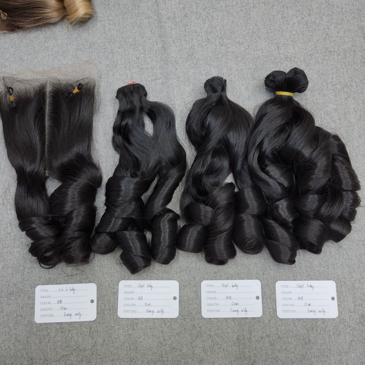 100% Vietnamese Virgin Raw Human Hair Remy Natural Straight Donor Hair Wholesales Vietnam Bouncy Curly Super Double Drawn