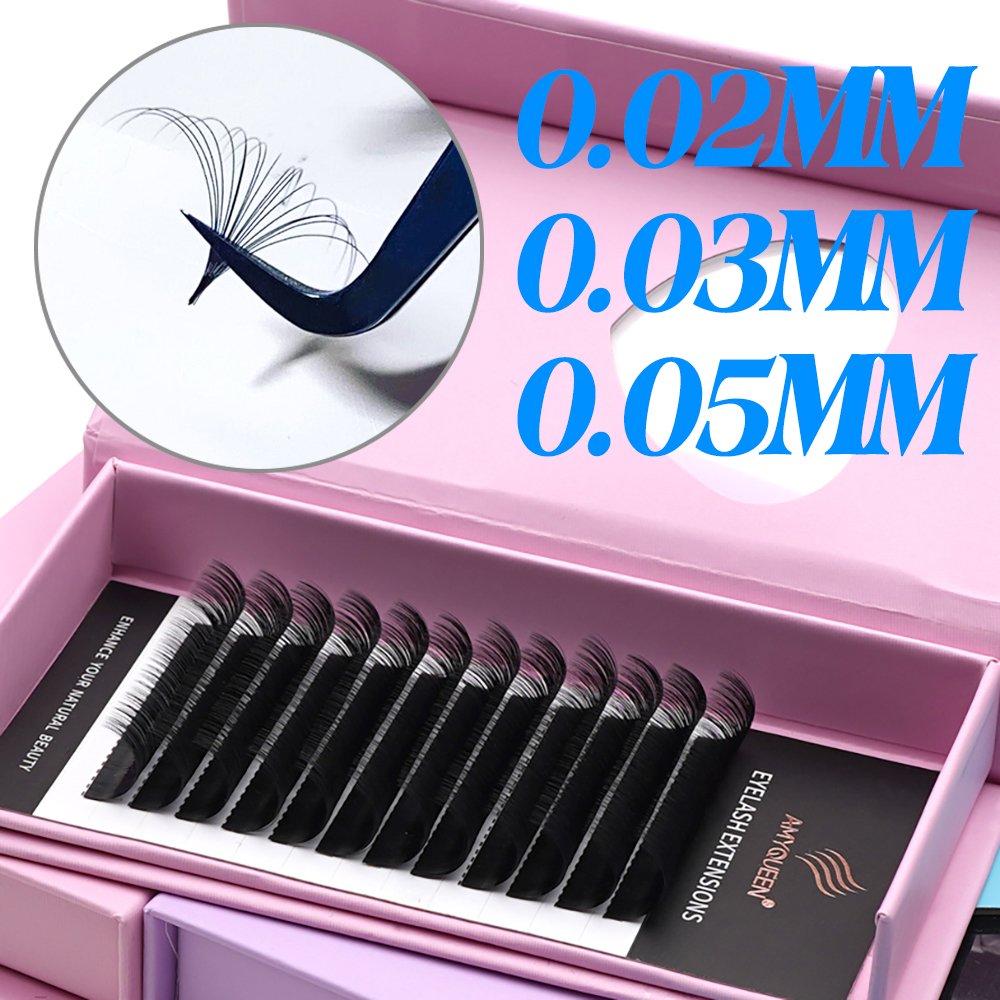 Human Hair Eyelash Extension Mink Velvet Matte Black Cashmere Lash Extension Trays Supply