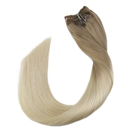 grade 12A human natural russian clip in hair extensions
