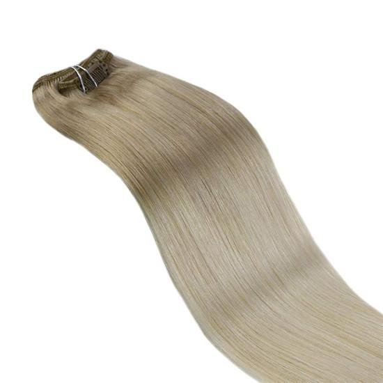 grade 12A human natural russian clip in hair extensions