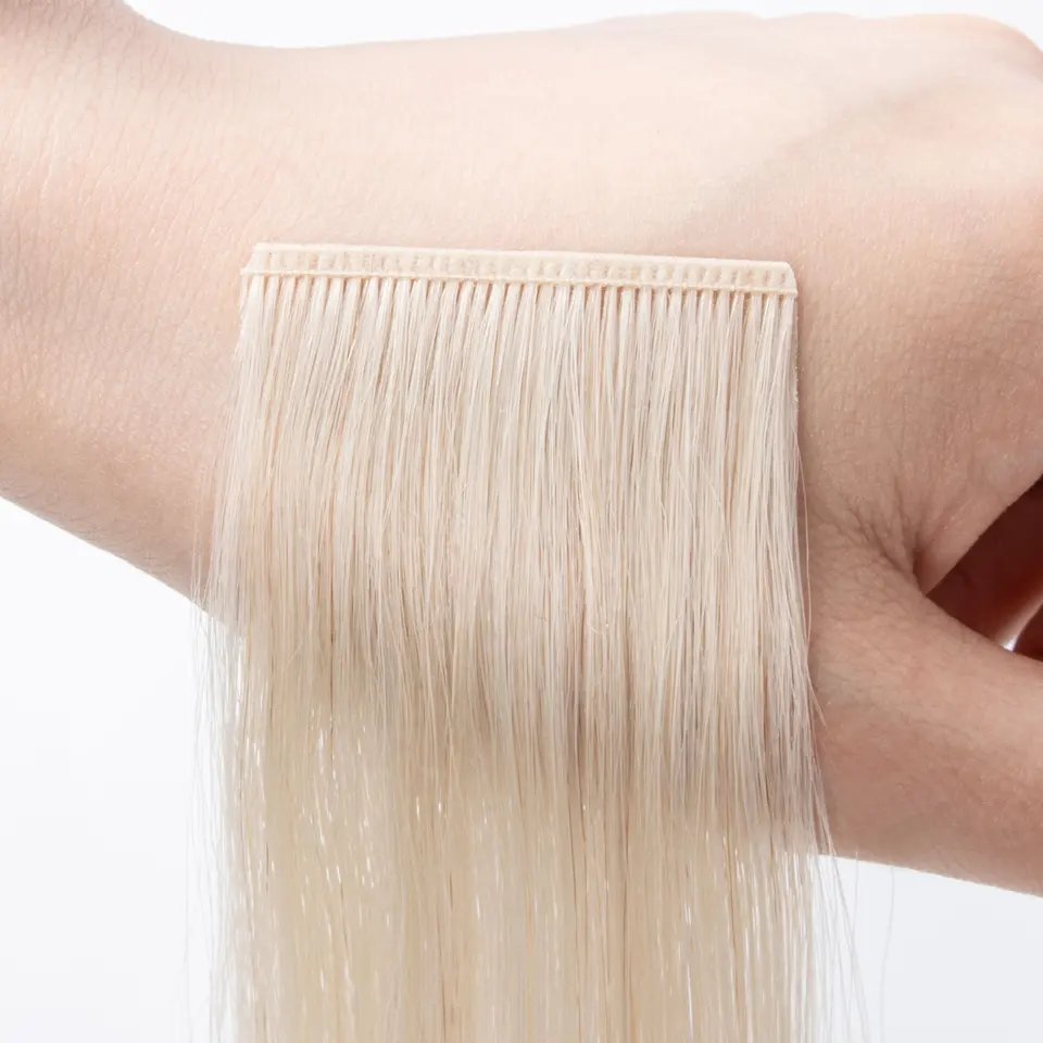 New Thin Double Drawn Genius Invisible Tape In Hair Extensions European Tape Ins Seamless Human Hair Extension