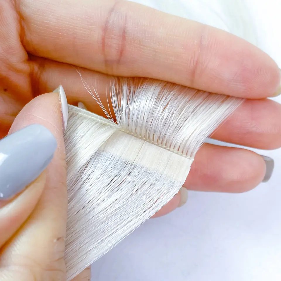 New Thin Double Drawn Genius Invisible Tape In Hair Extensions European Tape Ins Seamless Human Hair Extension