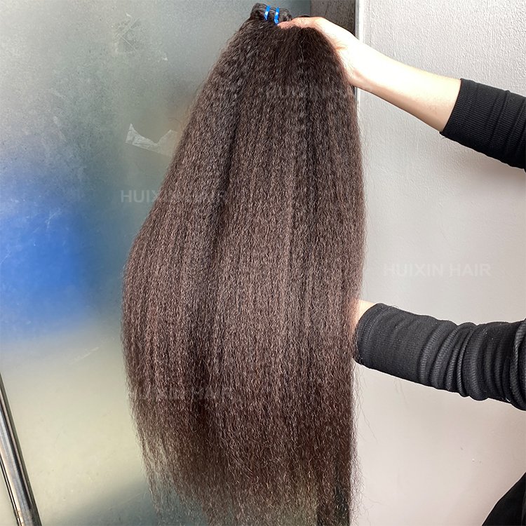 12A Brazilian Indian 100% Natural Black Color Raw Remy Virgin Human Hair Extensions kinky Straight Single Weft Weaving Bundles