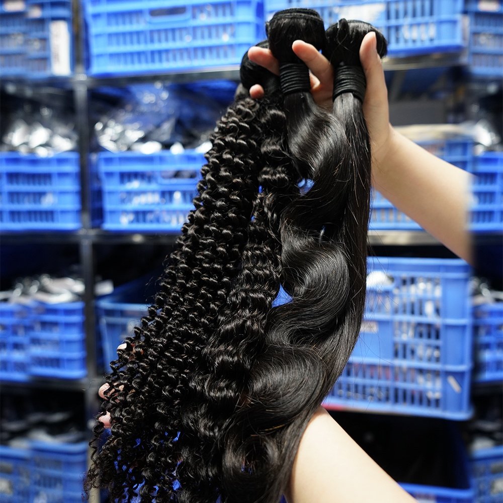 12A Unprocessed Vietnam Virgin Cuticle Intact Hair Bundle Vendors Bulk Double Drawn Weft Raw Indian Temple Human Hair Extensions