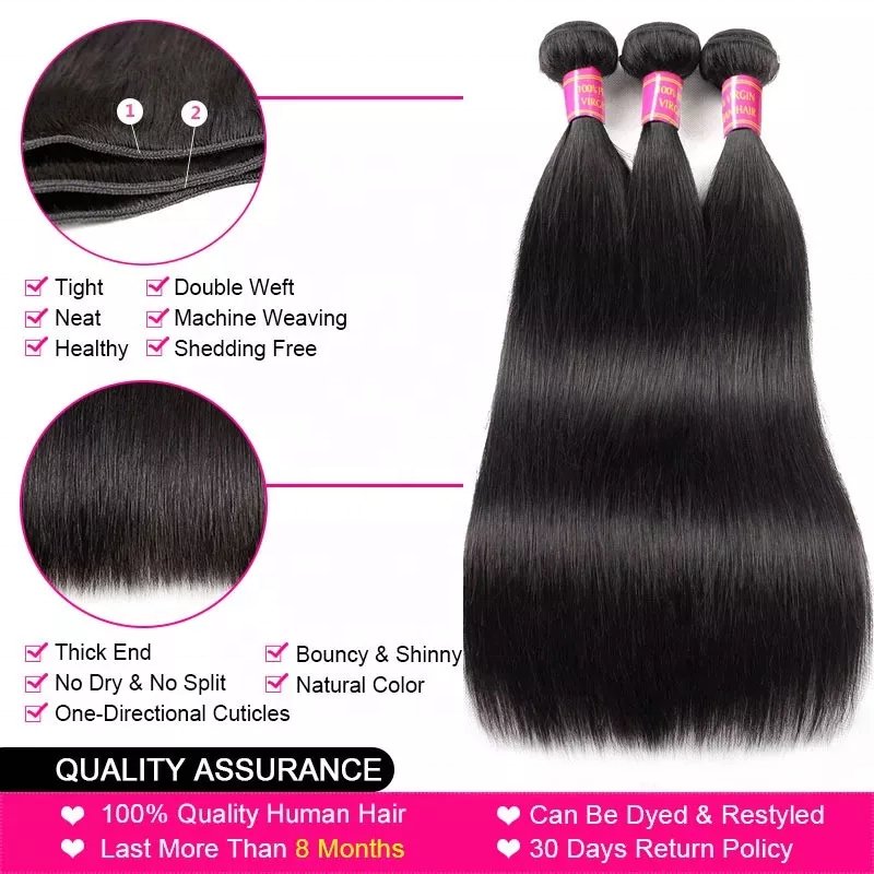 12A Unprocessed Vietnam Virgin Cuticle Intact Hair Bundle Vendors Bulk Double Drawn Weft Raw Indian Temple Human Hair Extensions