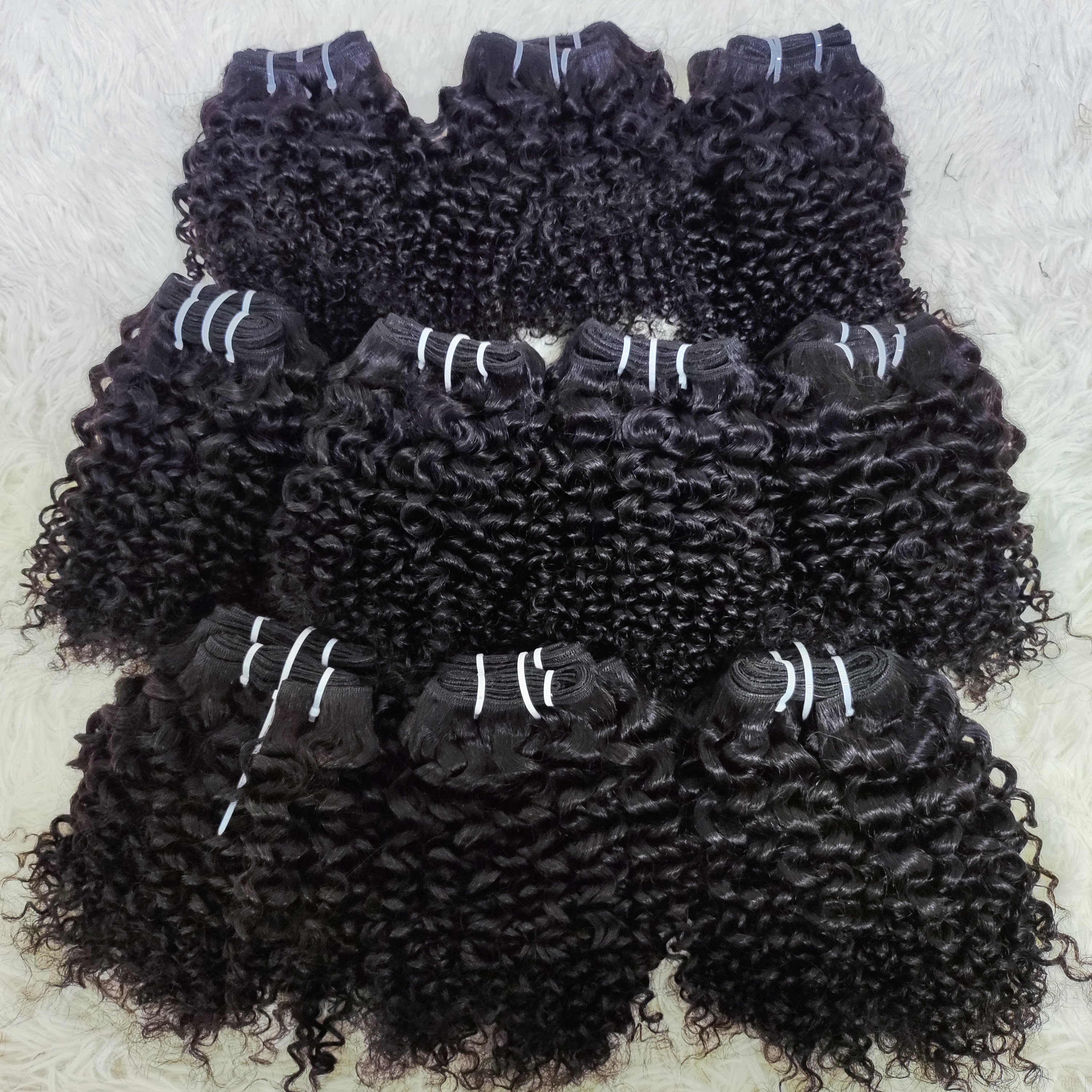 Letsfly Wholesale Natural Color Kinky Curly Brazilian Hair Bundles 100%Raw Unprocessed Virgin Human Hair Extension