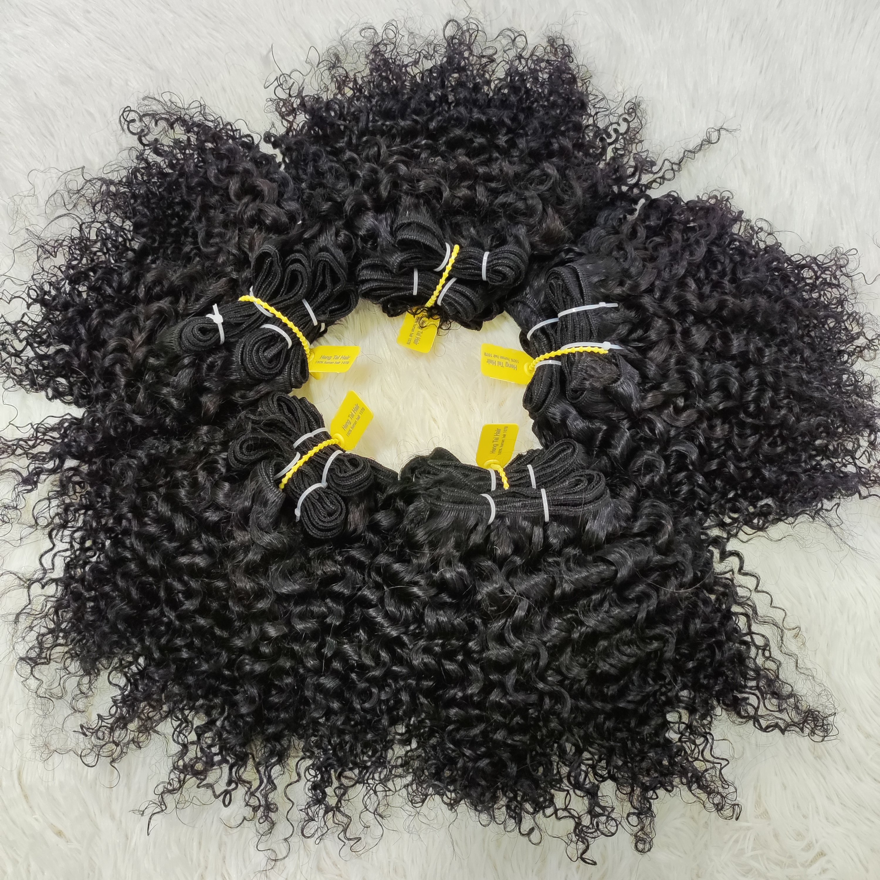 Letsfly Wholesale Natural Color Kinky Curly Brazilian Hair Bundles 100%Raw Unprocessed Virgin Human Hair Extension