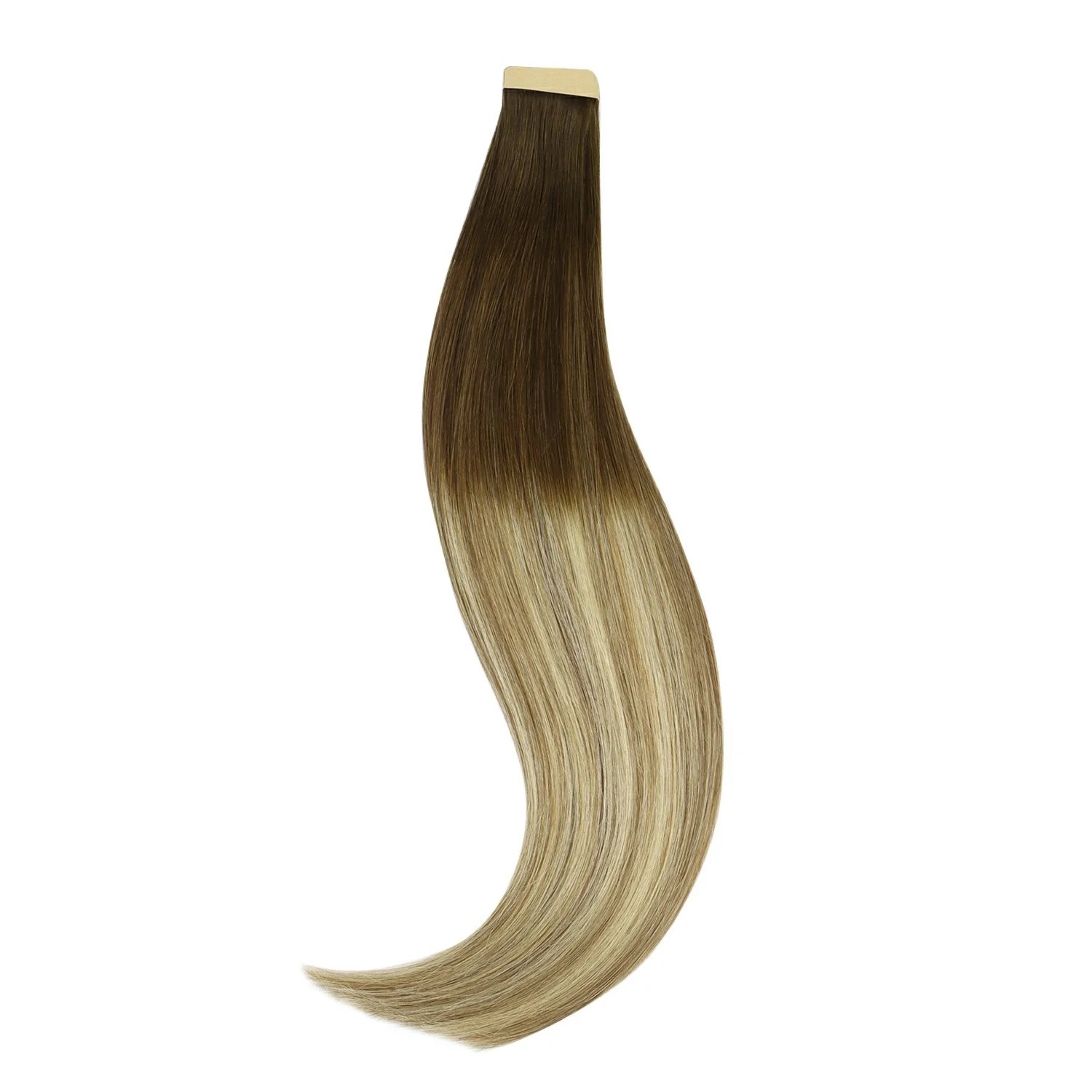 European Tape Hair Extensions #3/8/613 Piano Color Straight Invisible Extension Human Hair Extension Tape In