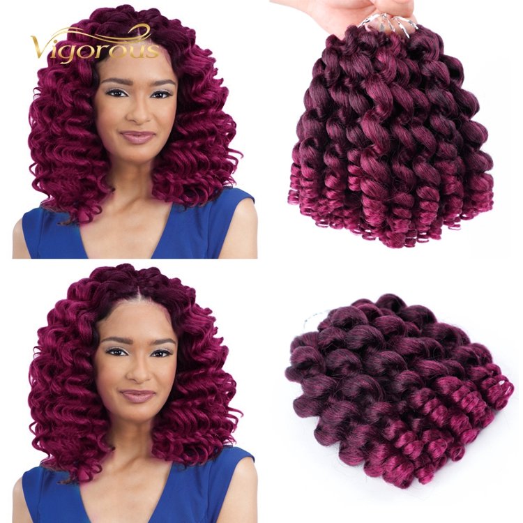 Freetress Afro Bug Spiral Darling Crochet Products Synthetic Machine Wholesale Curly Braiding Hair for Women Natural Looking