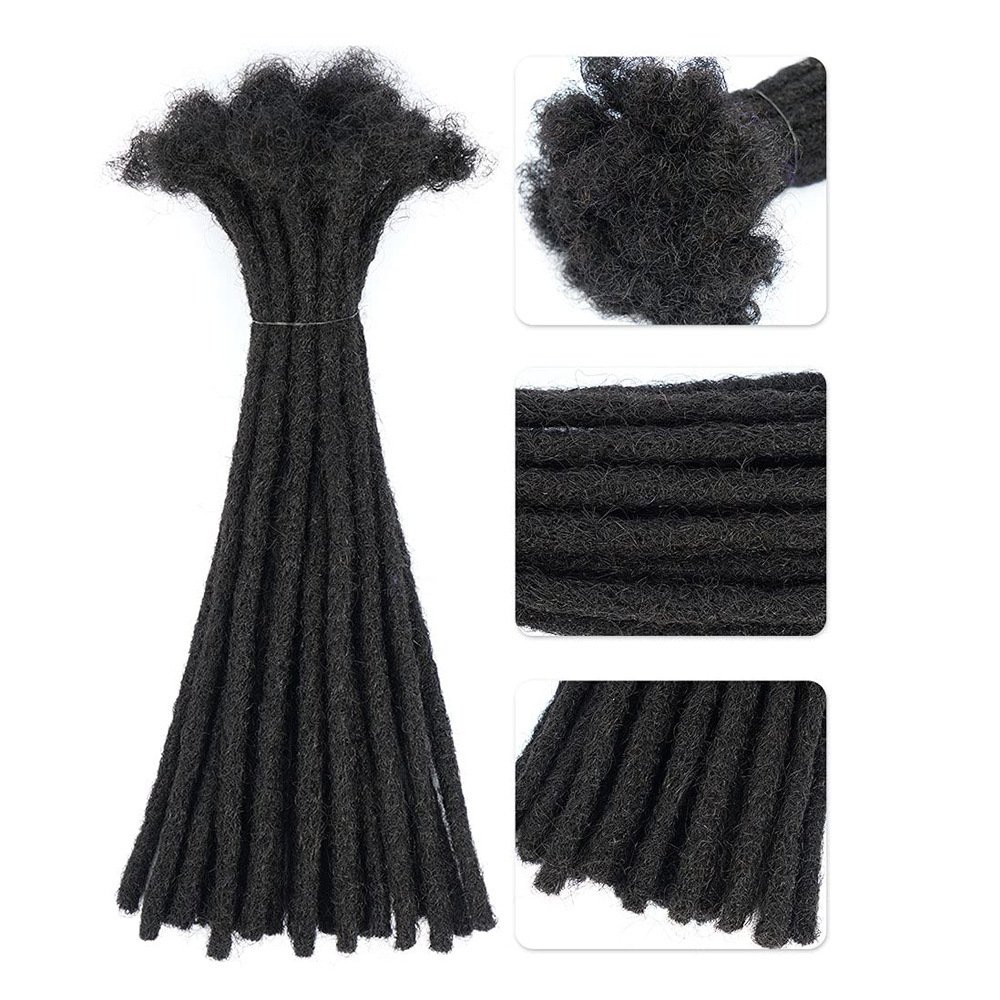 Crochet Braiding Hair Extension Full Handmade Locs Hot Sale African Real Hair Natural Dreadlocks Extension For Man