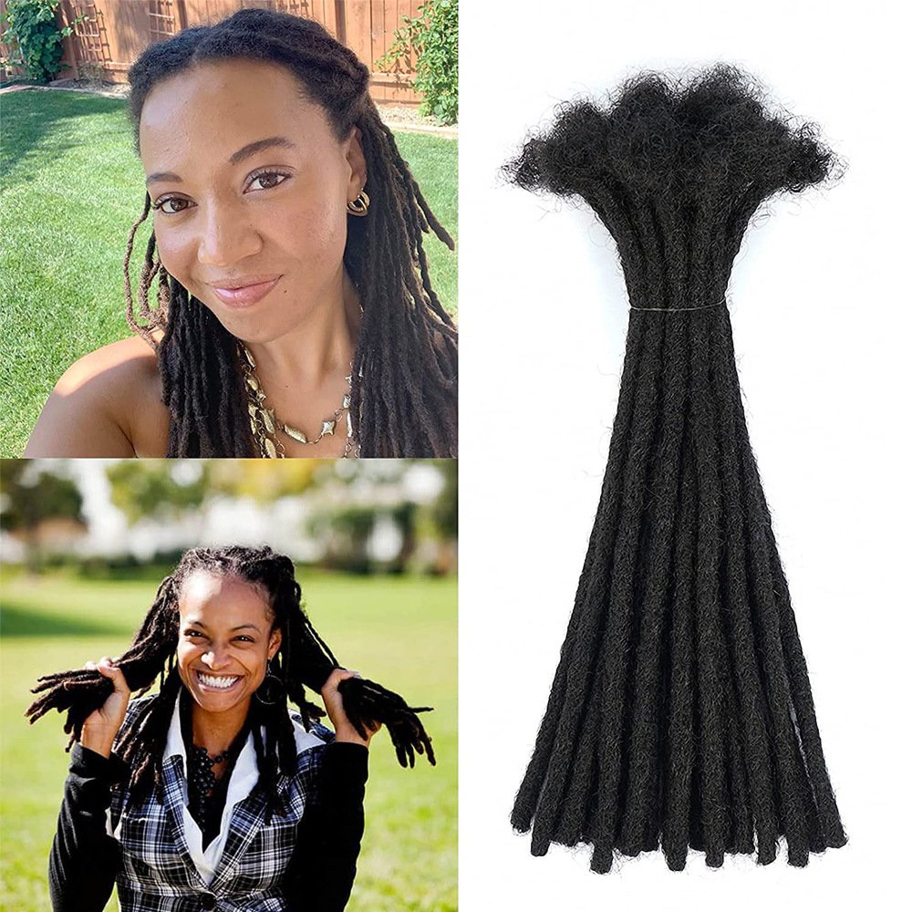 Crochet Braiding Hair Extension Full Handmade Locs Hot Sale African Real Hair Natural Dreadlocks Extension For Man