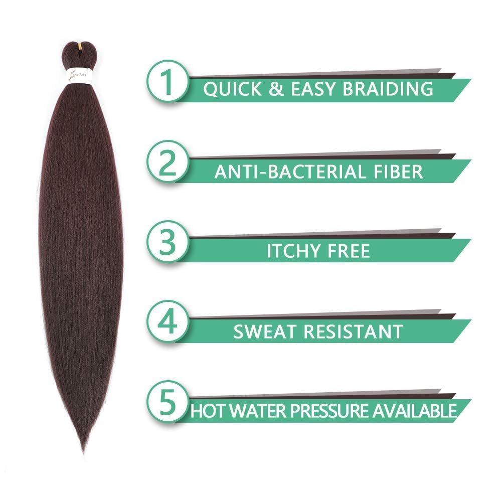 Pre Stretched 26" Synthetic Hair Extension Jumbo Braids Hair For Crochet Passion Twist Hair