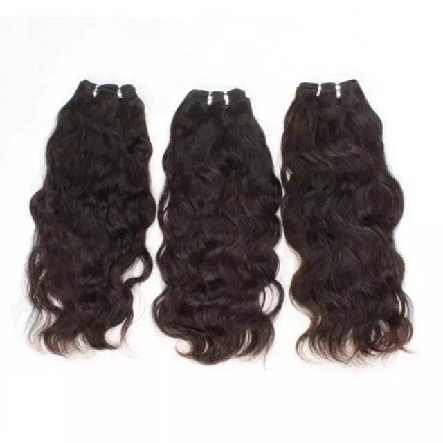 100% Raw Indian Unprocessed Virgin Cuticle Aligned Human Hair Extensions Bulk natural Wave Bundles With Closure
