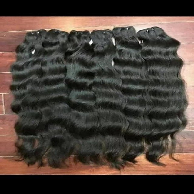 100% Raw Indian Unprocessed Virgin Cuticle Aligned Human Hair Extensions Bulk natural Wave Bundles With Closure