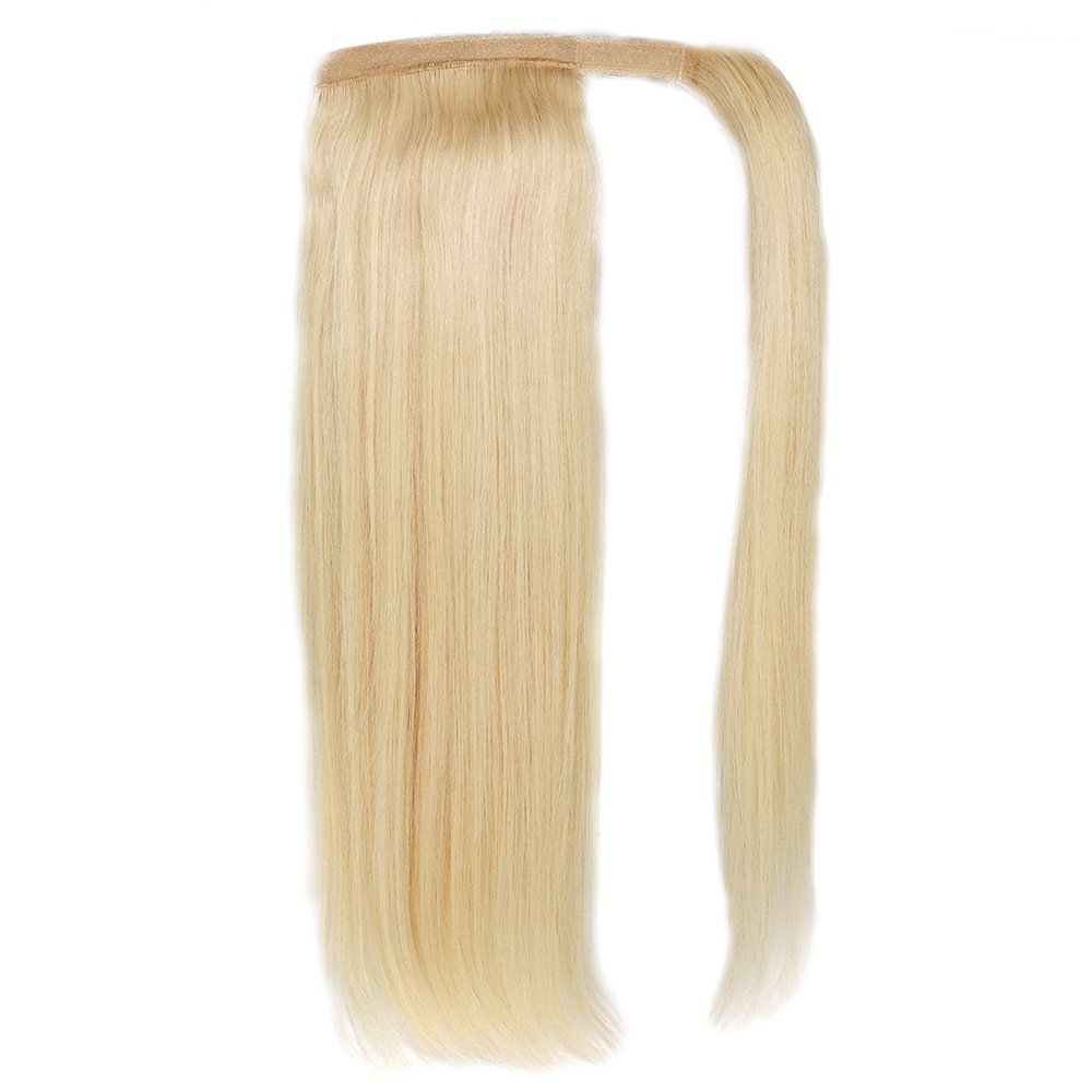 100% brazilian ponytail Human Hair Double Drawn raw virgin cuticle aligned hair wrap around ponytail human hair extension