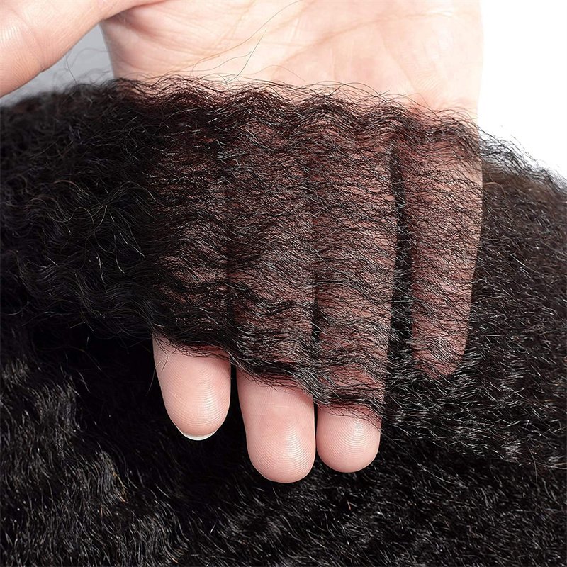 Kinky Straight I Tip Hair Extension Human Hair Italian Coarse Yaki MicroLinks Raw Keratin Hair Extension