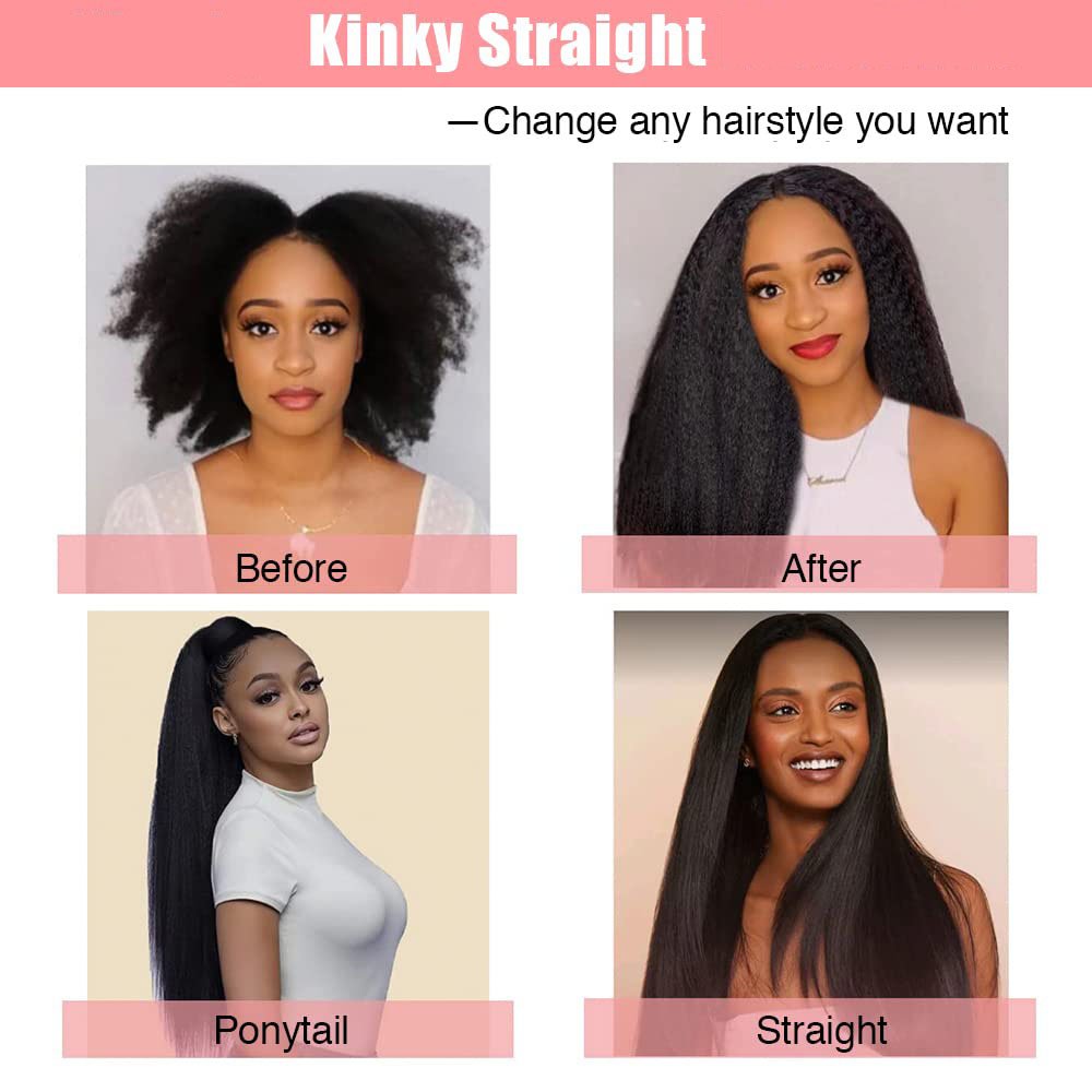 Kinky Straight I Tip Hair Extension Human Hair Italian Coarse Yaki MicroLinks Raw Keratin Hair Extension