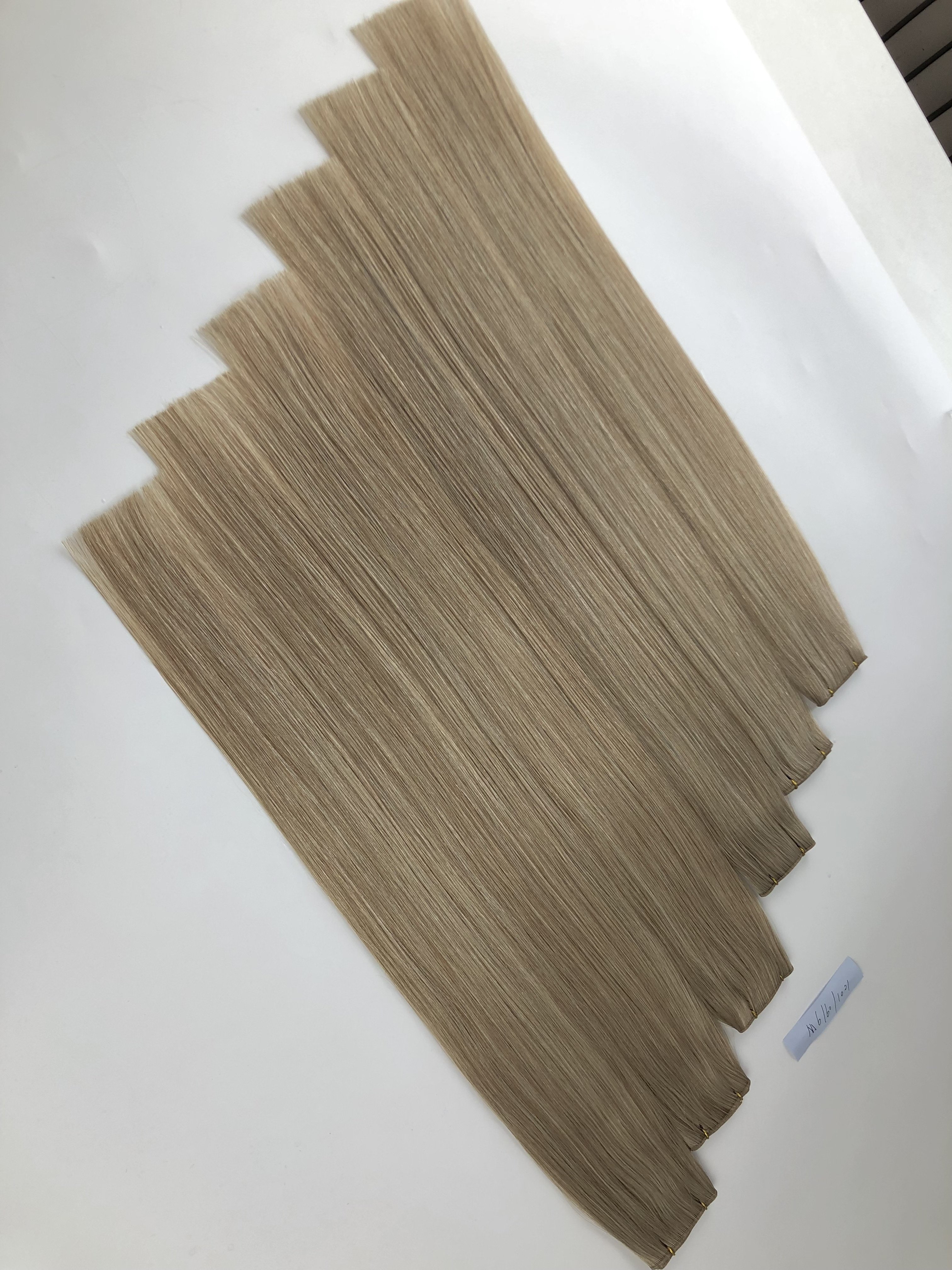 Newest Trend Invisible Genius Weft #M6/60/1001 100% Unprocessed Raw Virgin Human Hair Extensions Remy upgrade hand tied weft