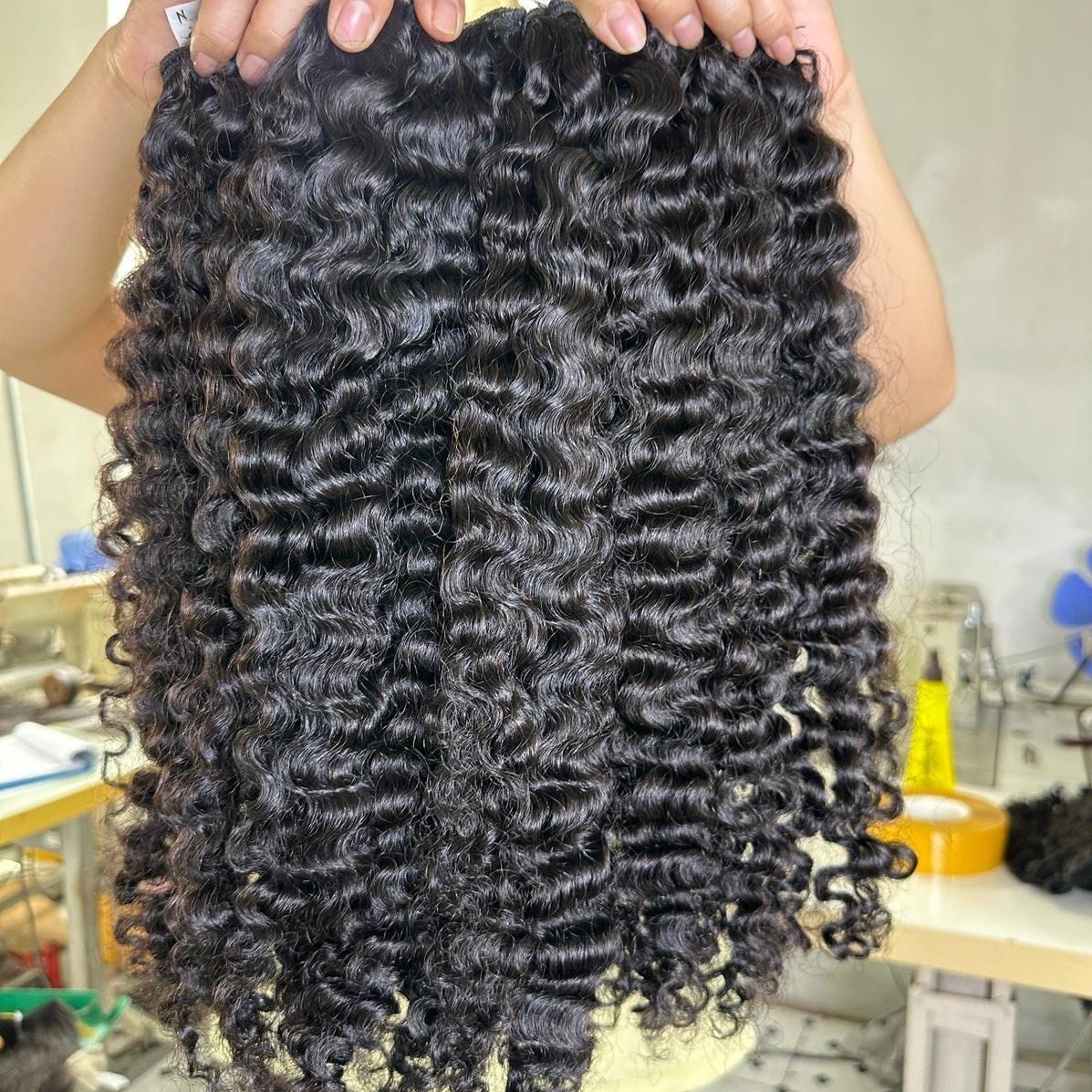 Bundle Burmese Curly Hair Double Drawn Human Hair Extension Cambodian Curly Raw Virgin Hair