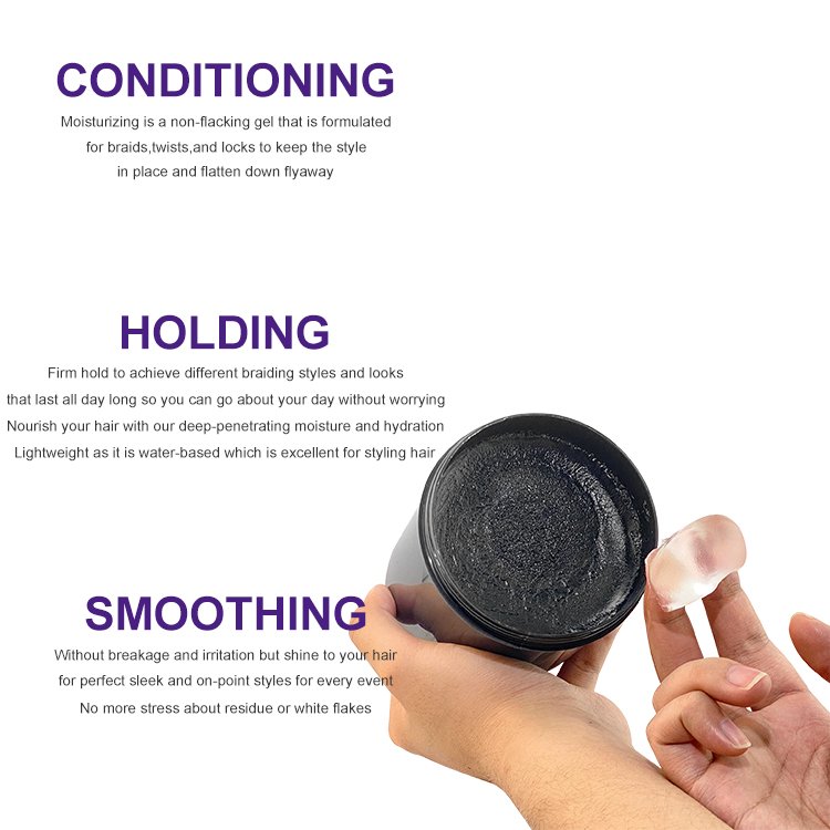 16oz Dreadlock hair Products Lock Gel braiding Gel Extra Hold Strong Hold Loc N Twist Braid Gel And Edge Control