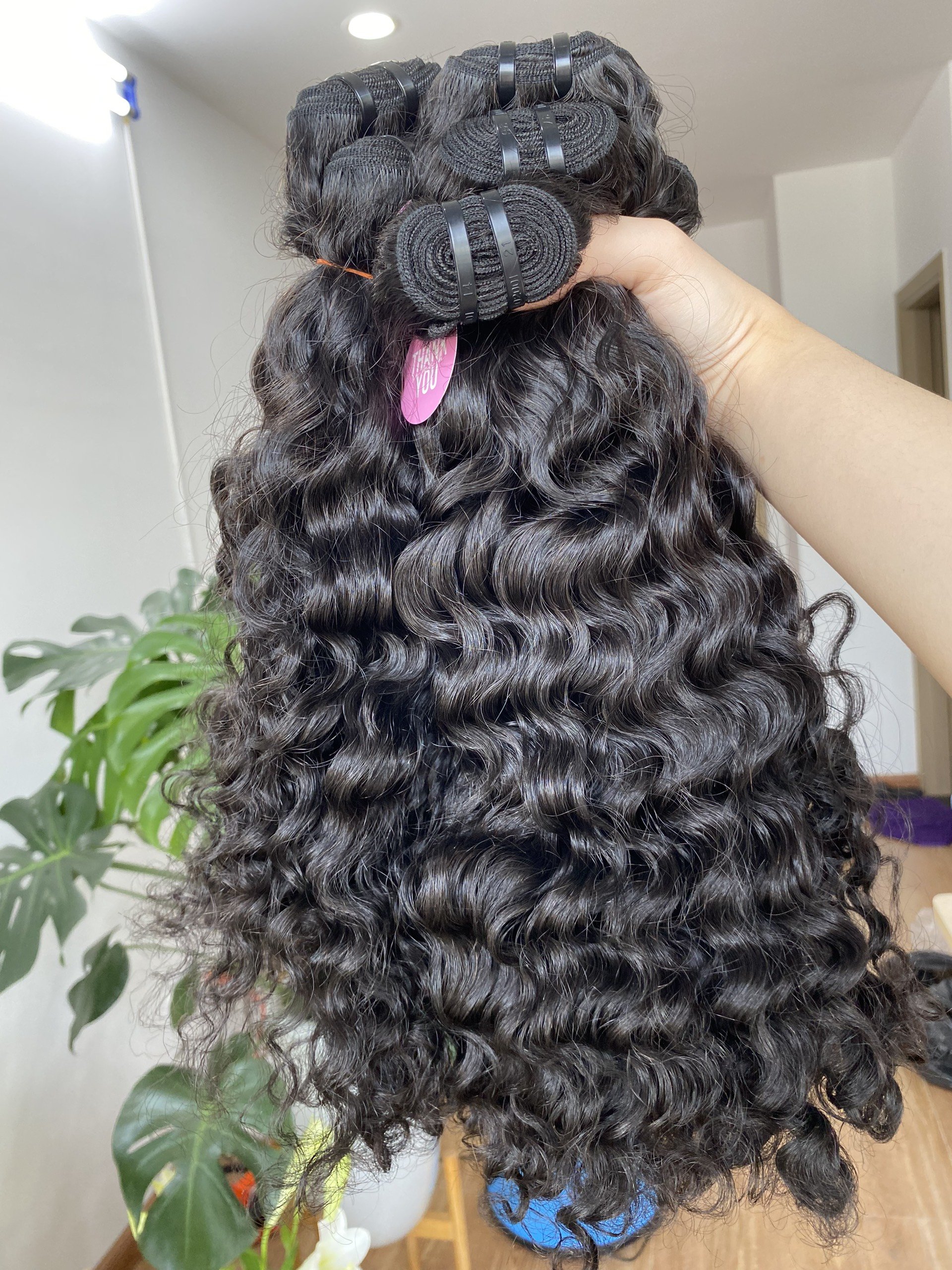 Cambodian Deep Kinky Curly Hair Bulk Weft Human Hair Extensions For Braiding No Weft Braids Extensions Bundles For Women