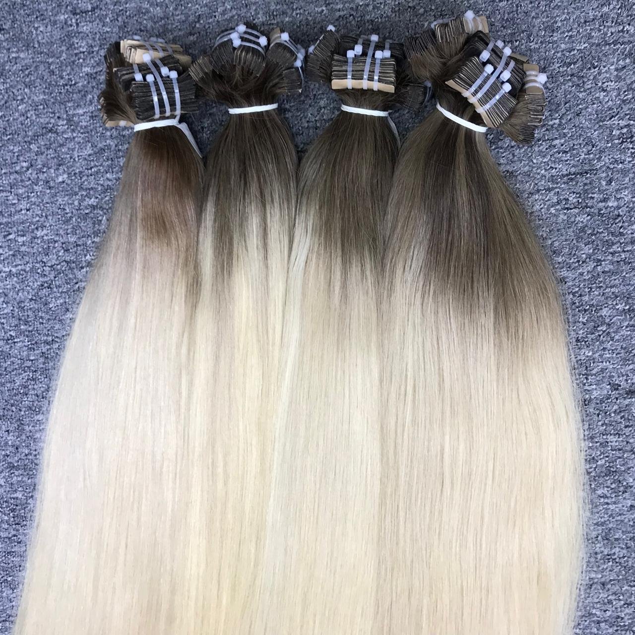Wholesale Vietnamese Invisible Hair Remy Double Drawn Tape Human Hair Extension Ombre Tape In Human Hair Extensions