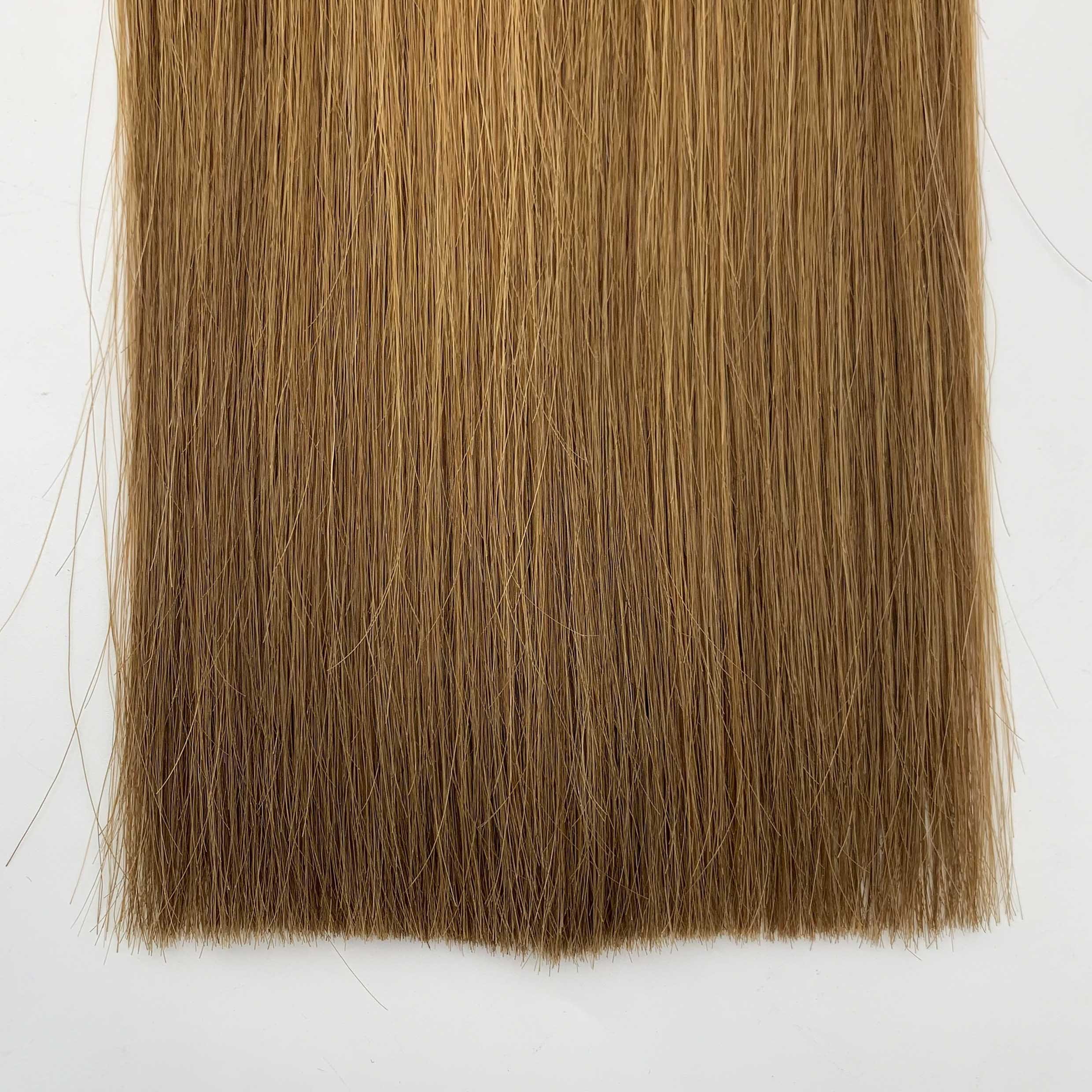 Fasimei 100% Virgin Cuticle Aligned Human Hair Extensions Wholesale Weft Light Color Seamless Double Drawn Hand Tied Weft
