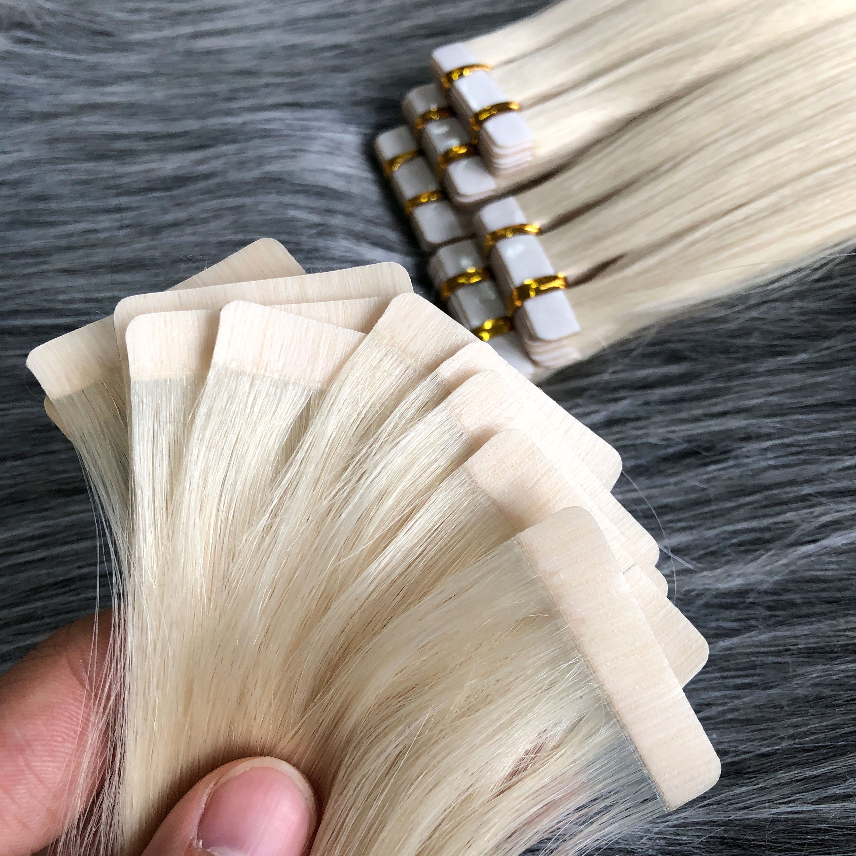 Wholesale European Double Drawn Brazilian Human Hair Tape Hair Extension Remy Tape In Hair Extension
