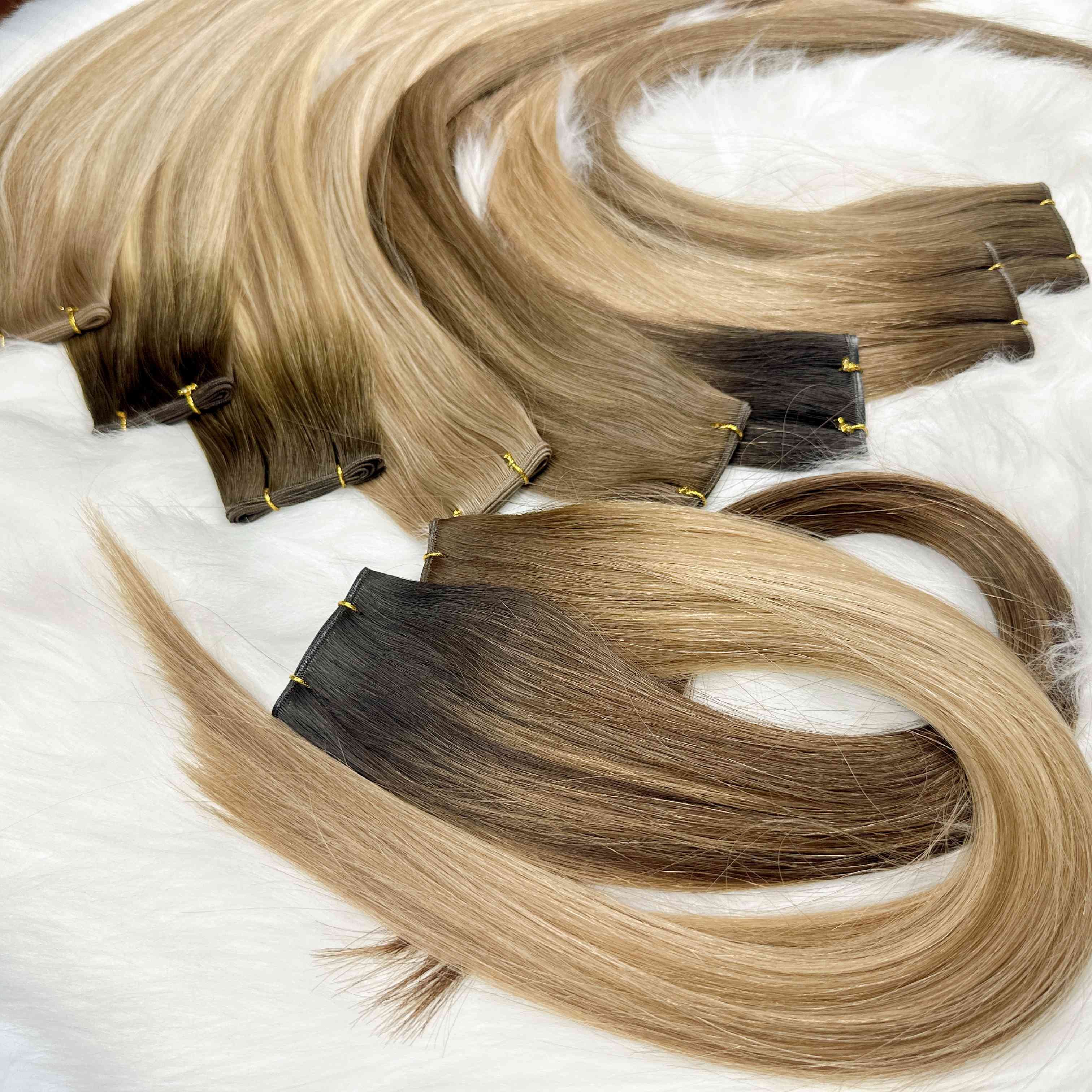 Wholesale 100g Human Hair Invisible & Comfortable New Genius Weft European Human Hair Extensions