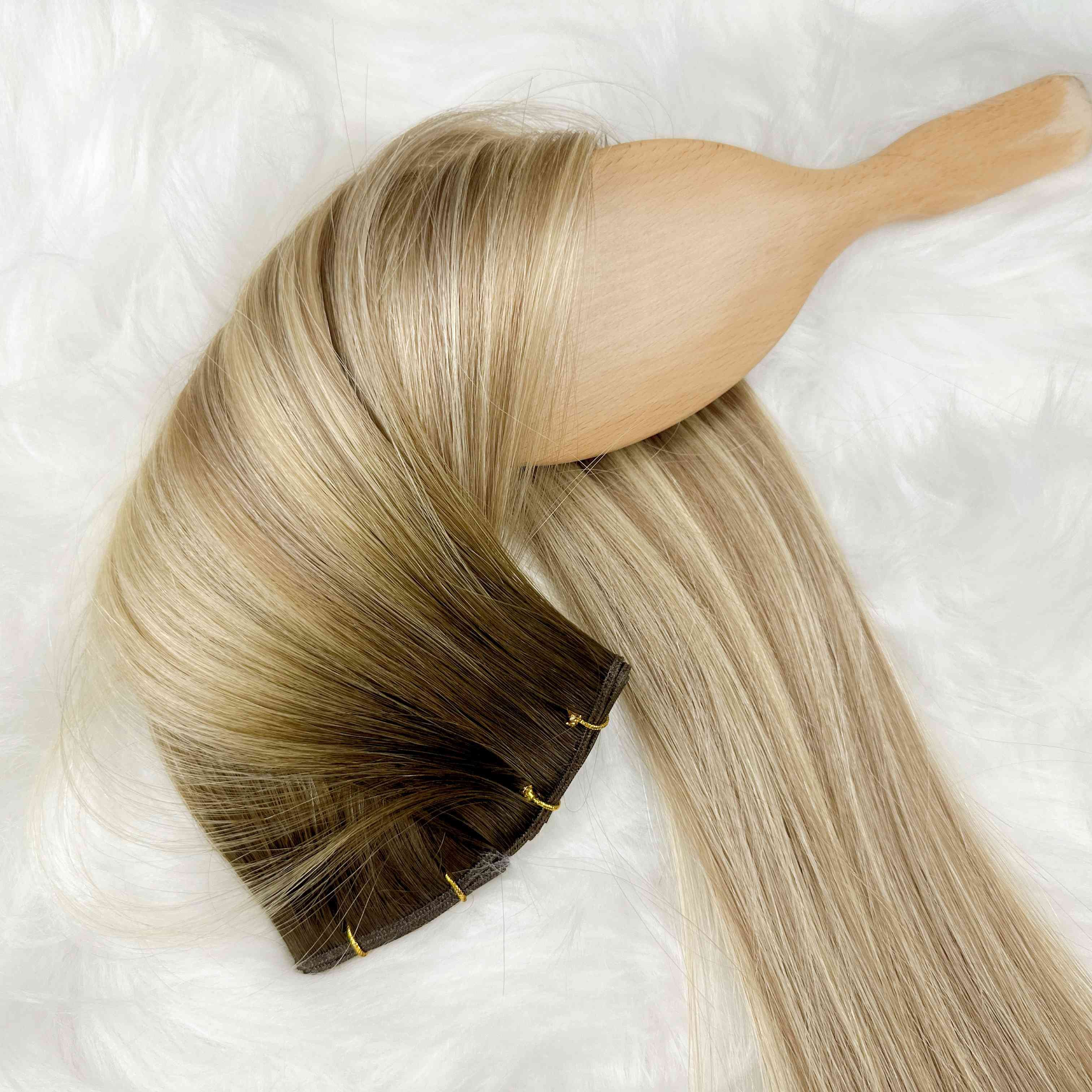 Wholesale 100g Human Hair Invisible & Comfortable New Genius Weft European Human Hair Extensions