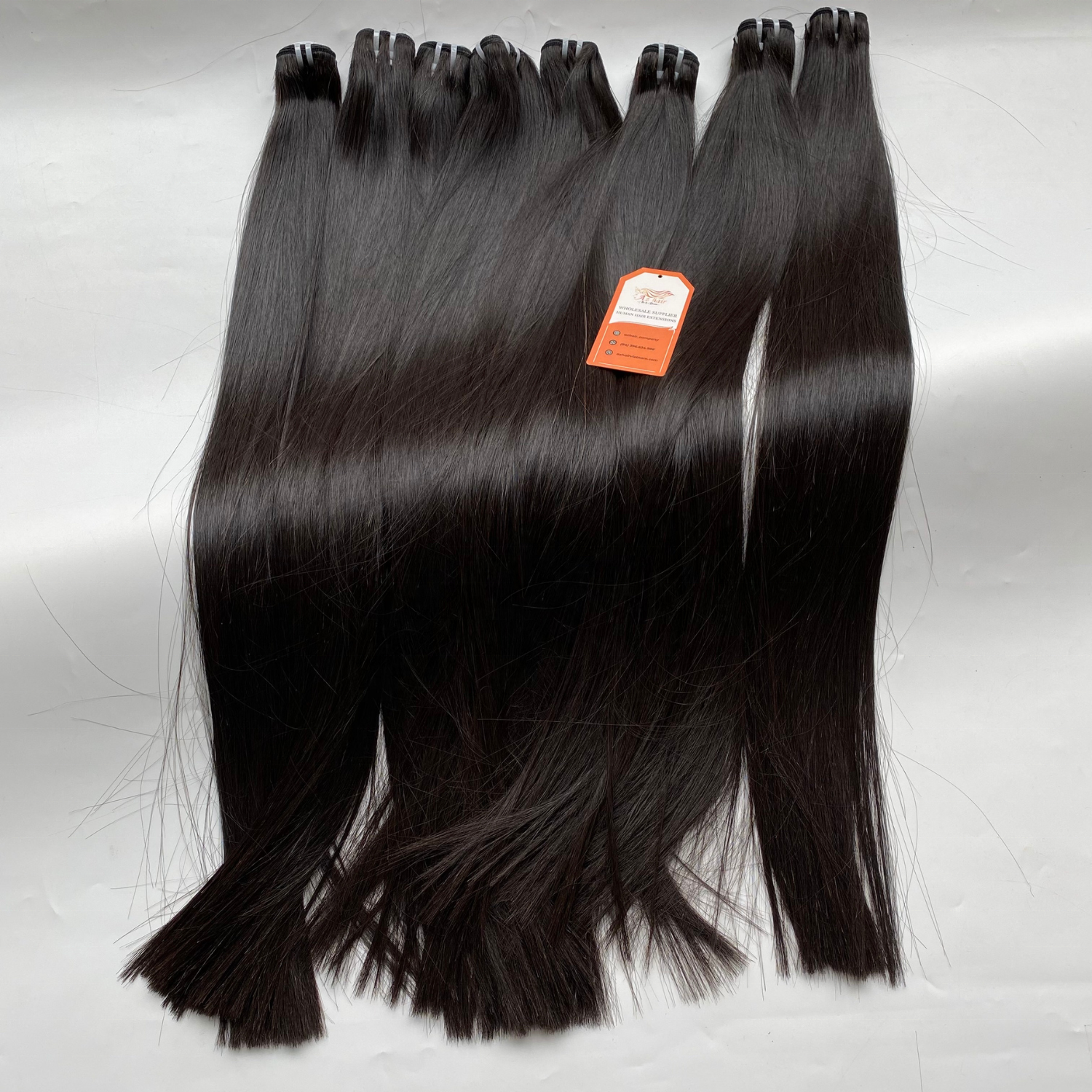 Cuticle Aligned Bone Straight Hair Extensions Remy Vietnamese 100% Double Drawn Pure Raw Unprocessed Virgin Raw Hair