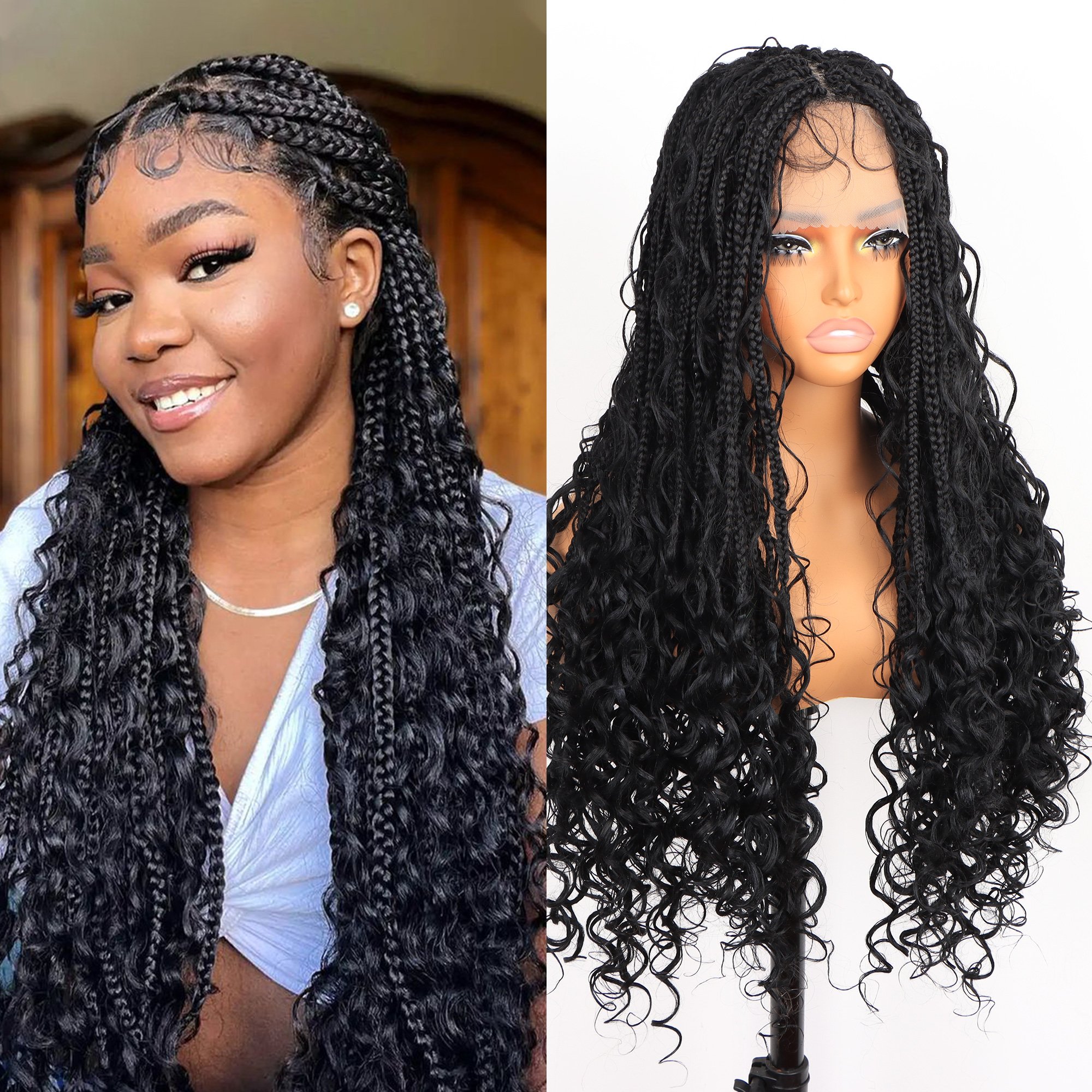 Whosale Good Quality Sintetico Bohemian Braided Wigs Perucas baratos