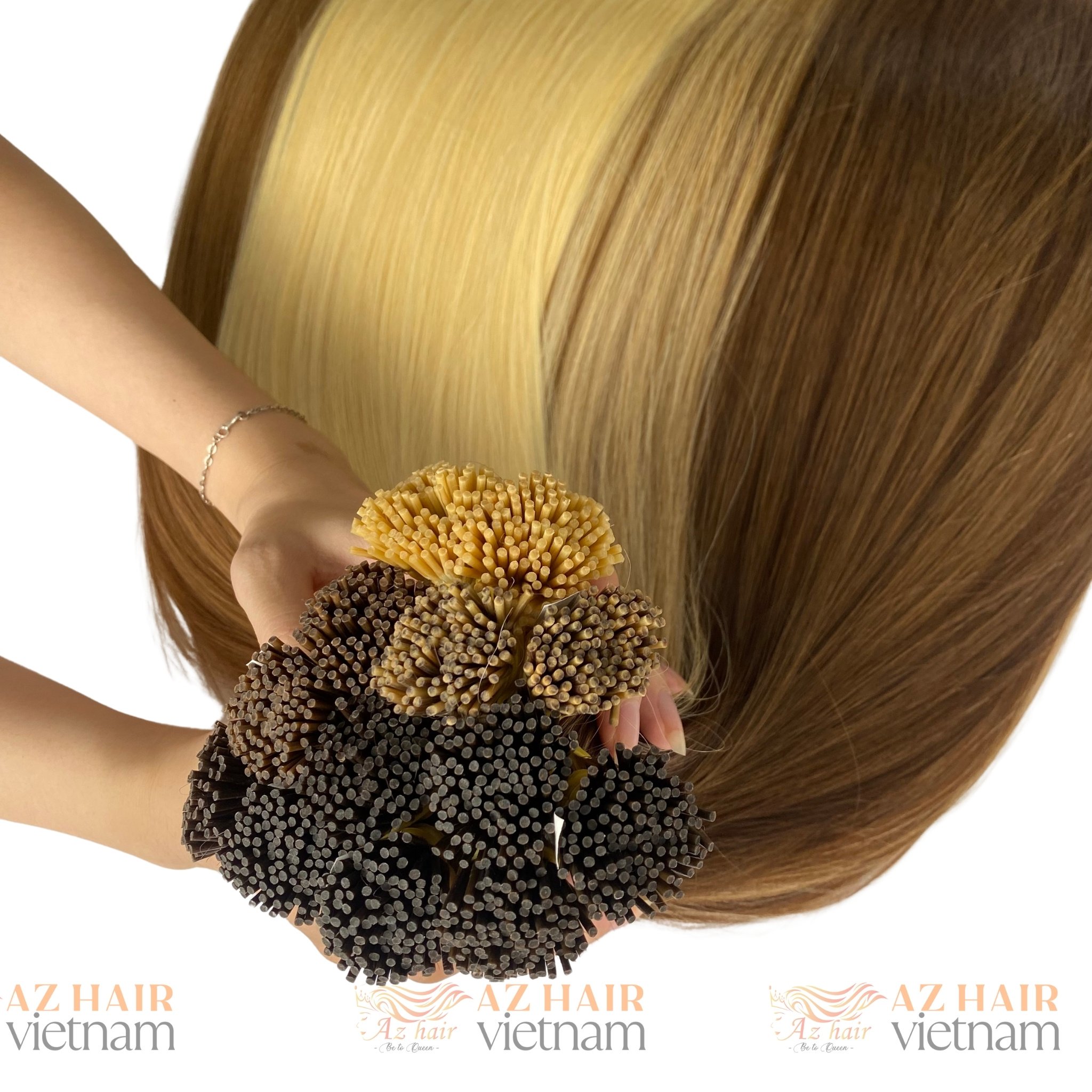 Top Quality 100% Human Keratin Hair Fast Shipping Customize Color SSD Virgin I Tip Hair Extensions
