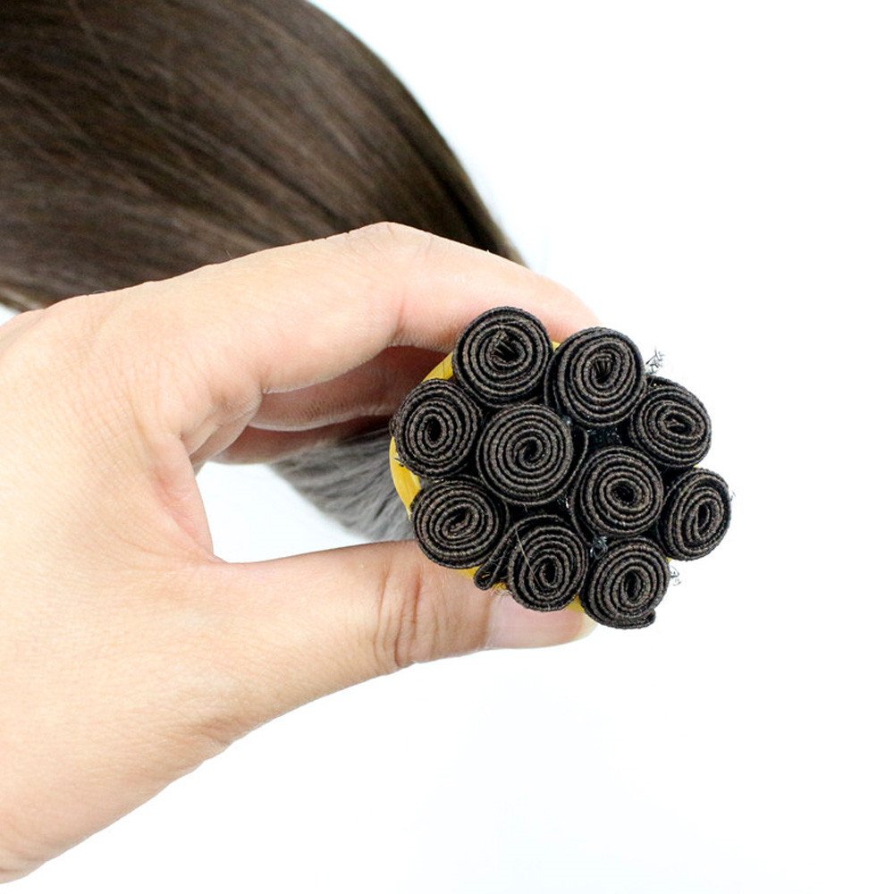 2024 New Trendy Human Hair 100g Bundles Cuticle Intact Hand Tied Weft Human Hair Russian Tape In Hair Extensions